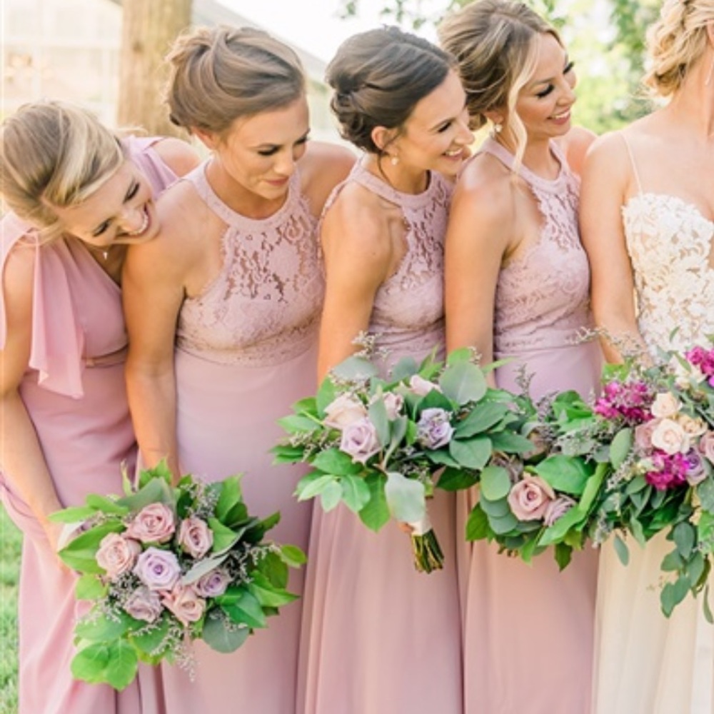 Lulu's Lavender Lace Maxi Dress